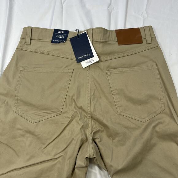 Crown and Ivy Motion Flex Tan Straight Fit 34x32 - Picture 6 of 9